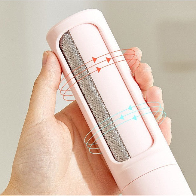 2-1 Reusable Pet Hair Remover Brush Lint Roller Portable Effective Self Cleaning Tool for Cat Dog Fur Hair Dust Removal Brush