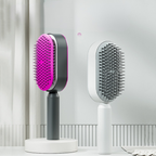 Self Cleaning Hair Brush For Women One-key Cleaning Hair Loss Airbag Massage Scalp Comb Anti-Static Hairbrush