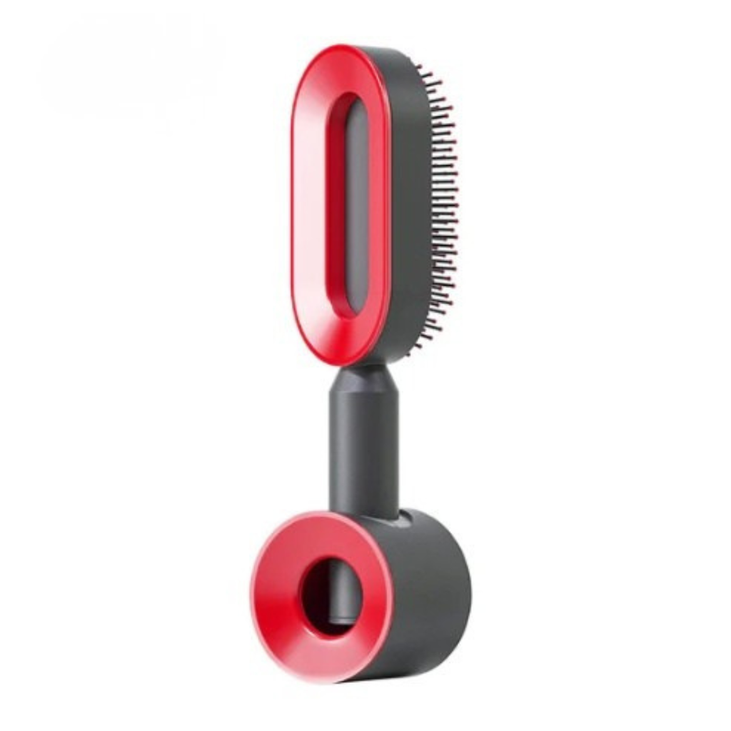 Self Cleaning Hair Brush For Women One-key Cleaning Hair Loss Airbag Massage Scalp Comb Anti-Static Hairbrush