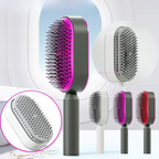 Self Cleaning Hair Brush For Women One-key Cleaning Hair Loss Airbag Massage Scalp Comb Anti-Static Hairbrush