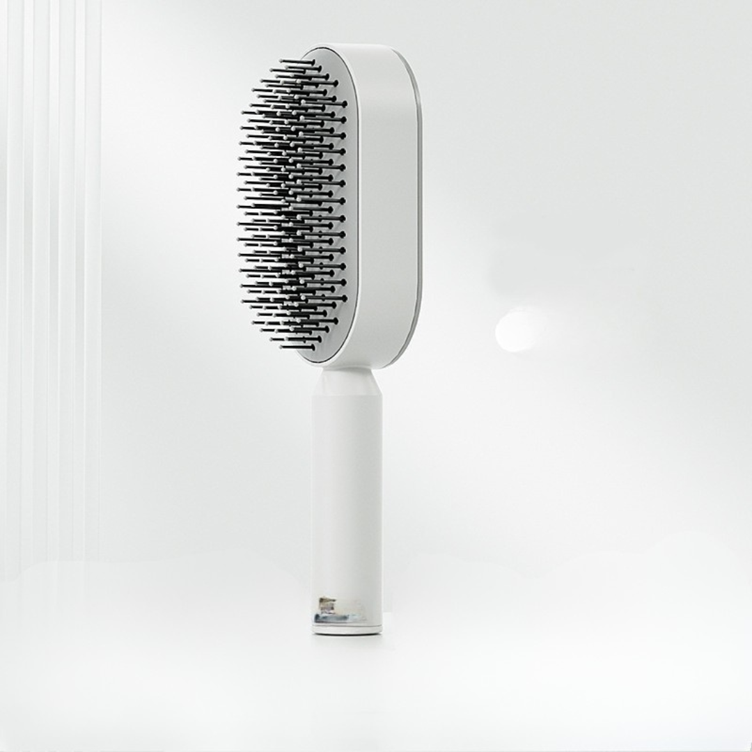 Self Cleaning Hair Brush For Women One-key Cleaning Hair Loss Airbag Massage Scalp Comb Anti-Static Hairbrush