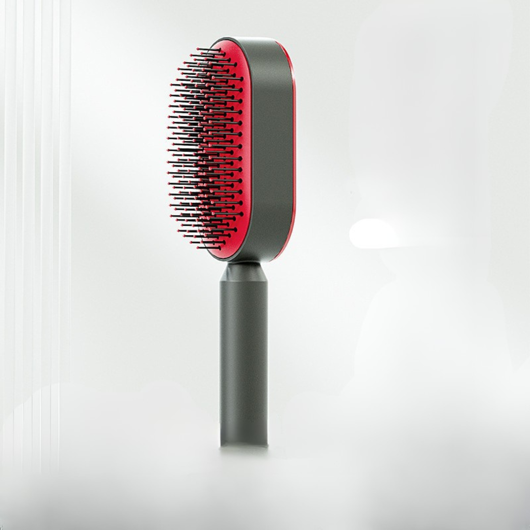 Self Cleaning Hair Brush For Women One-key Cleaning Hair Loss Airbag Massage Scalp Comb Anti-Static Hairbrush