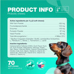 Probiotics for Dogs 180 Chews Support Digestion Immunity and Skin Health