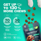 Probiotics for Dogs 180 Chews Support Digestion Immunity and Skin Health